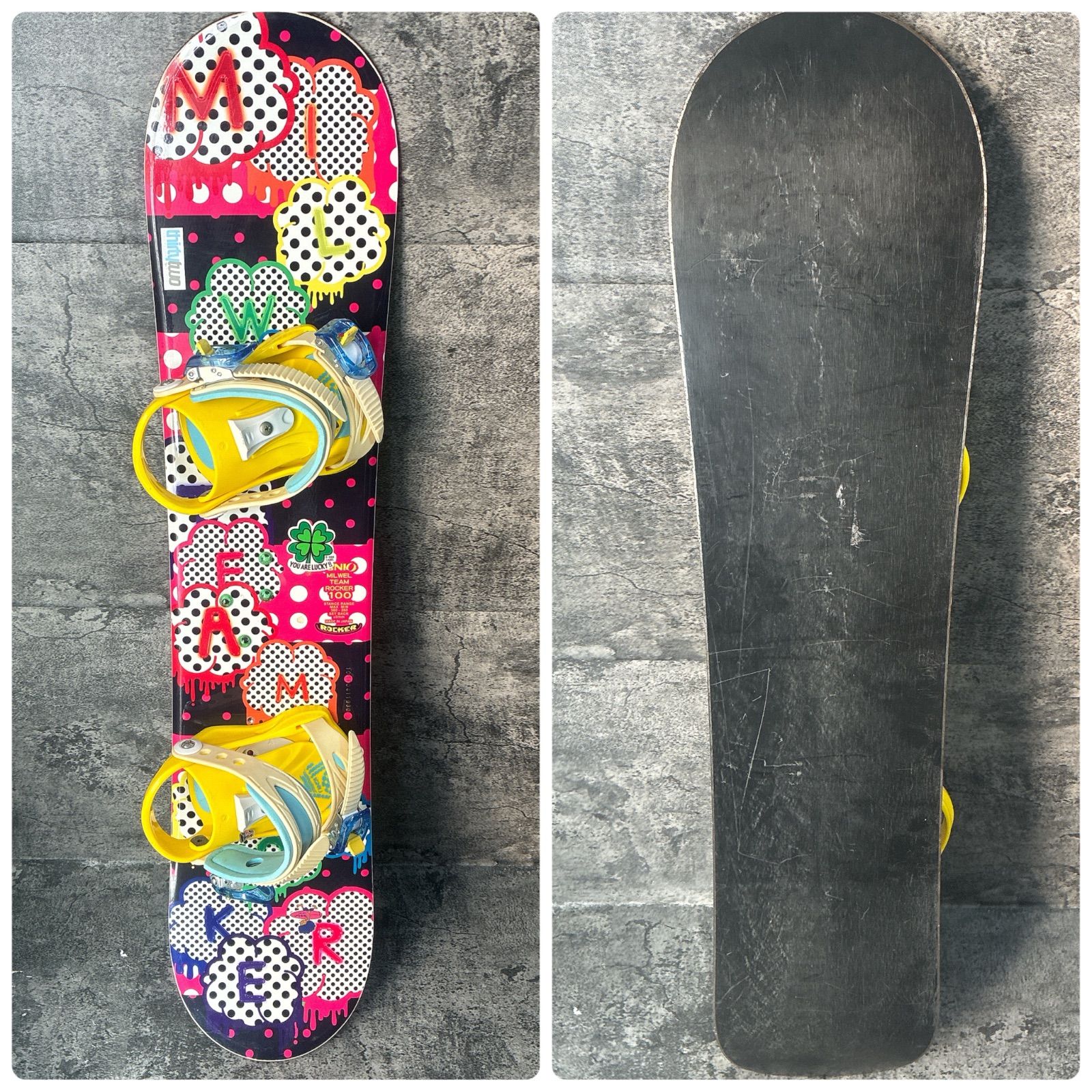 イグニオ キッズ スノーボード 100センチ ビンディング ボード 2点