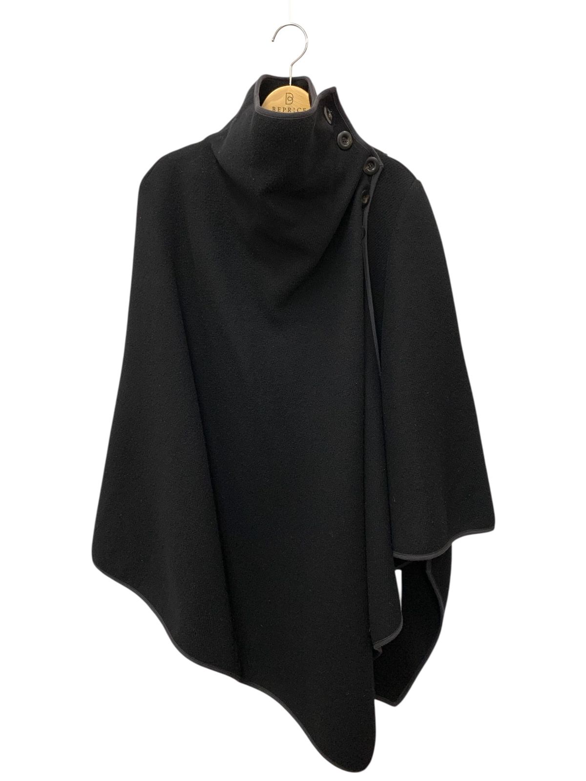 クロエ 18 SMA 71 ポンチョ 34 ブラック アシンメトリー ハイネック