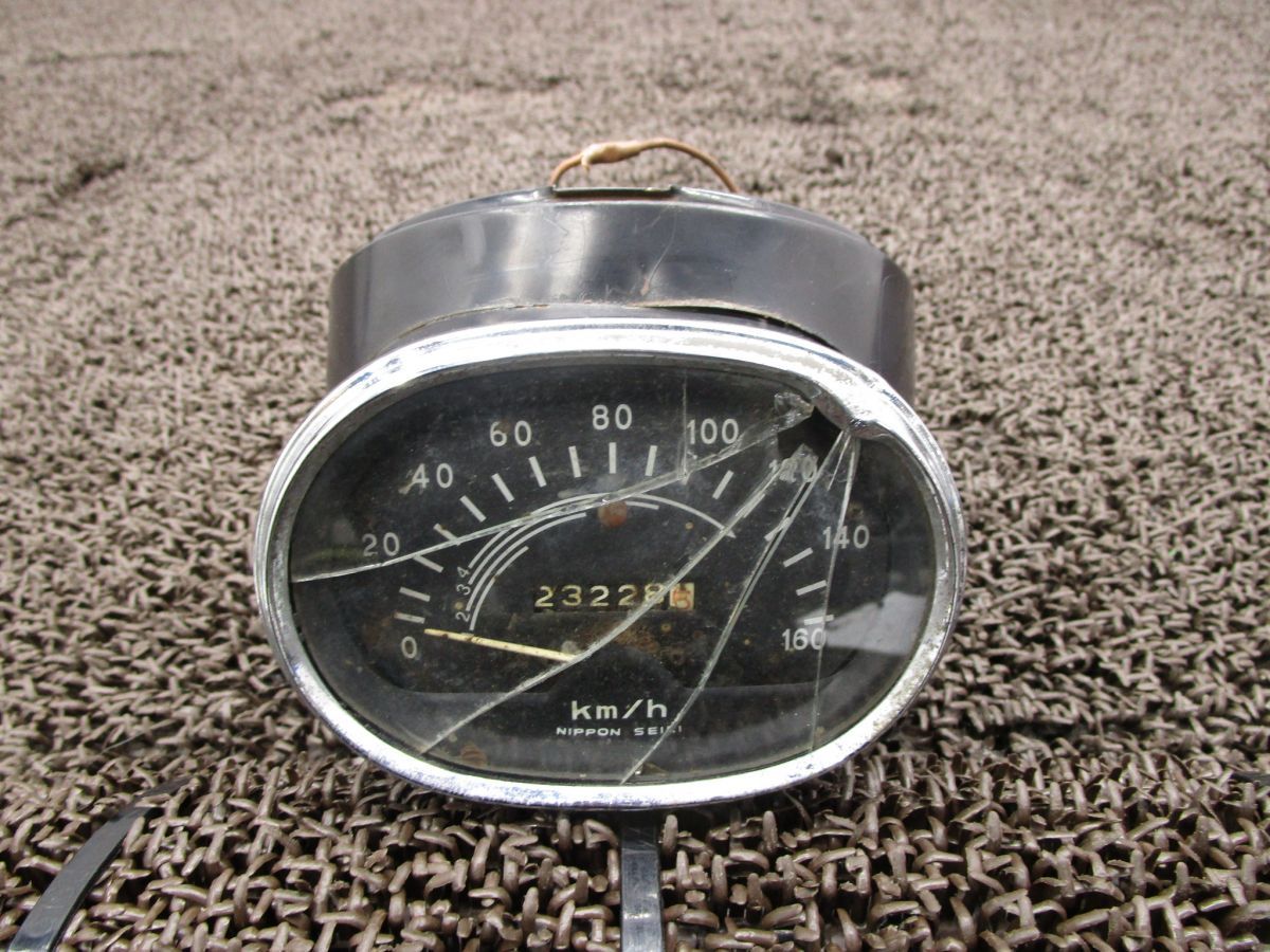 B 125 スピードメーター ライトケース A 8725 部品取りに ホンダ E キャブ車