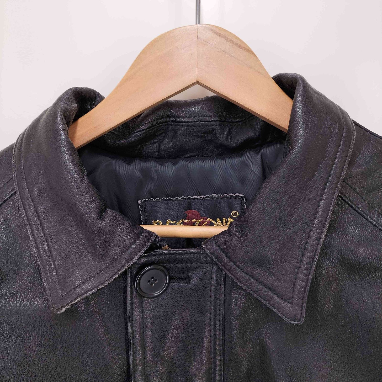 ユーズドフルギ USED古着 ラムレザー カーコート メンズ JPN：L - メルカリ