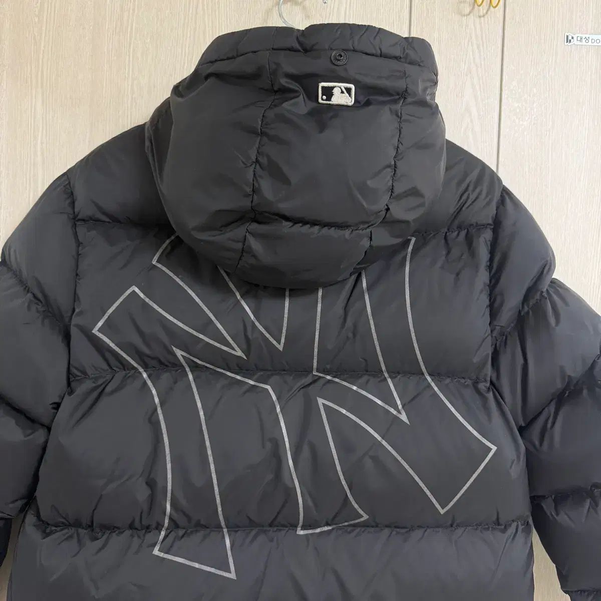  MLB NY ヤンキース ブラック ダウンジャケット ロング丈 155 その他 ジャケット ブルゾン