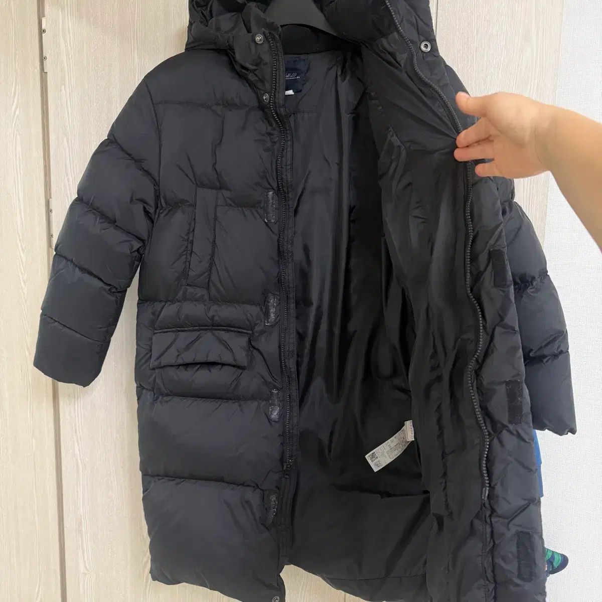 MLB NY ヤンキース ブラック ダウンジャケット ロング丈 155