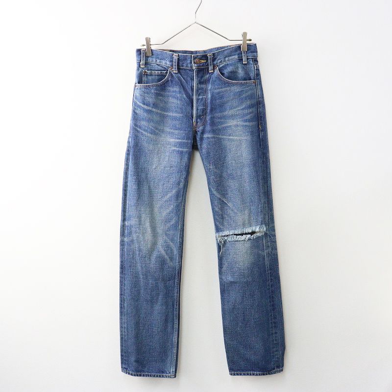 JPタグ セリーヌ CELINE ダークユニオンウォッ シュ ポリージーンズ デニムパンツ 25┃