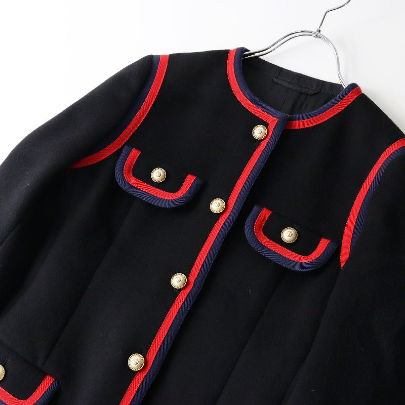 良品 定価41万 JPタグ グッチ GUCCI 544855 GGパールボタンウェブ