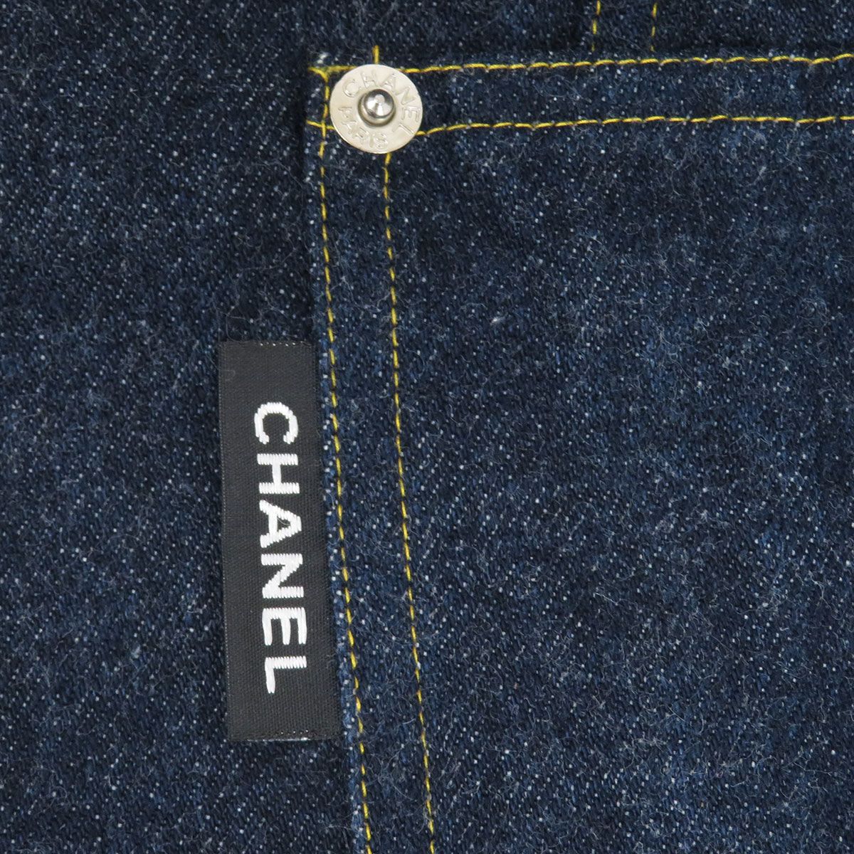 シャネル　デニム　ヴィンテージ シャネル ヴィンテージ デニム ジレ P06784V04732 レディース ネイビー
