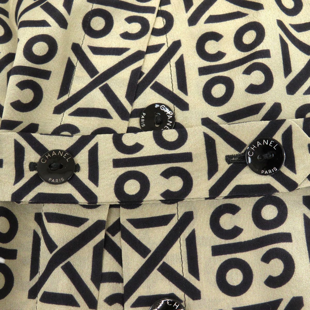 シャネル COCO 総柄 シルク ブラウス P16576V09142 レディース