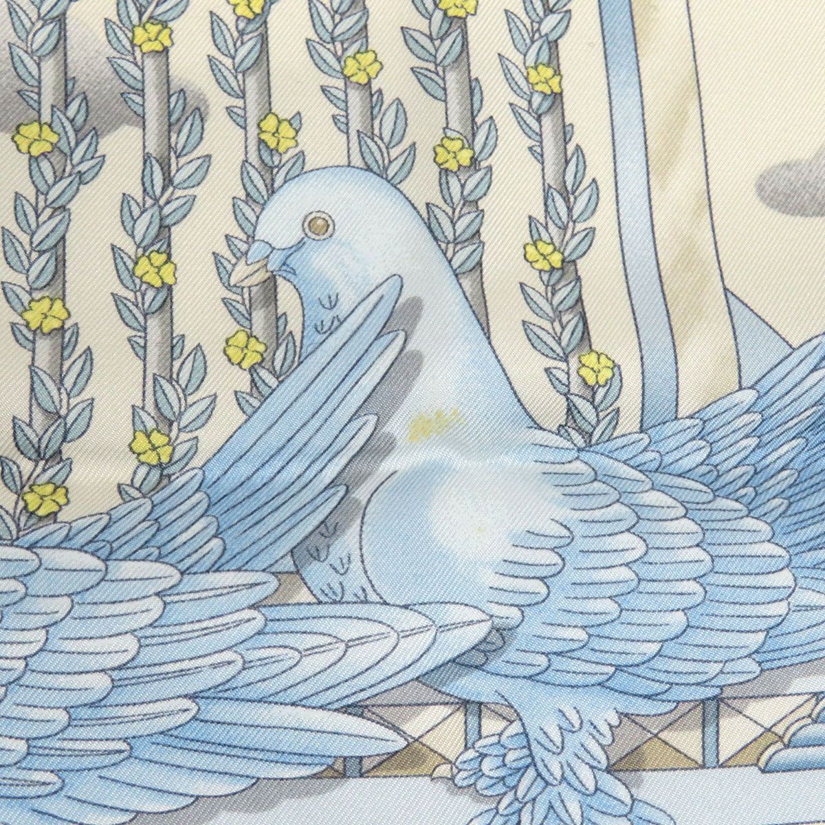 エルメス カレ 90 ENVOL 飛翔 ユニセックス ライトベージュ HERMES