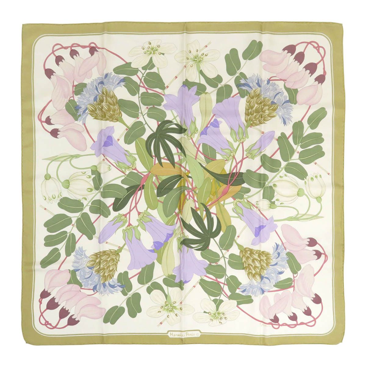 エルメス カレ 90 Flora Graeca ギリシャの花 ユニセックス ライト