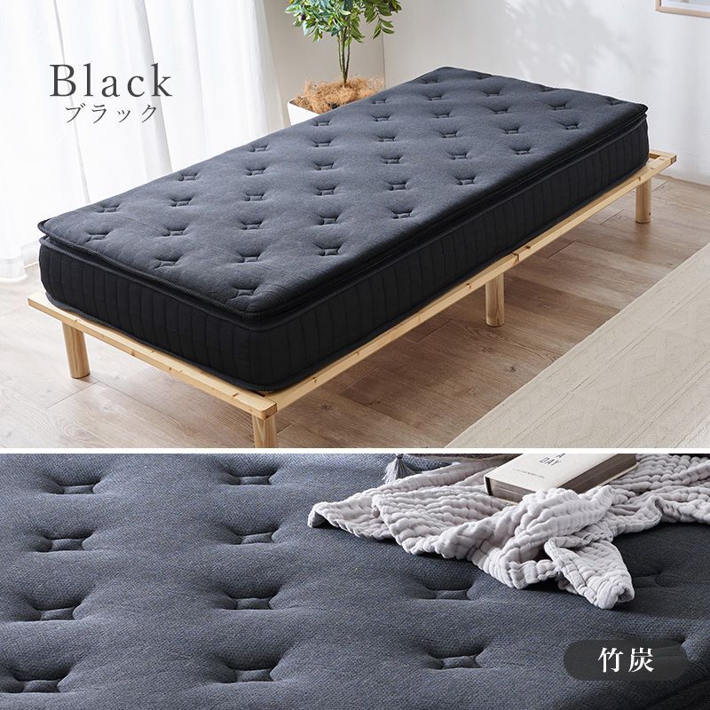 ピロートップ付きポケットコイルマットレス シングルサイズ KM-3322-S