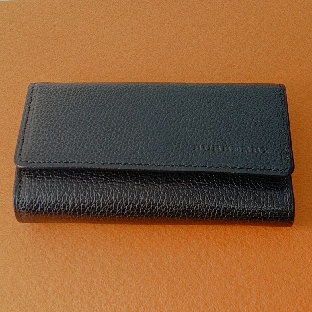 バーバリー 5連キーケース ブラックレザー - メルカリ