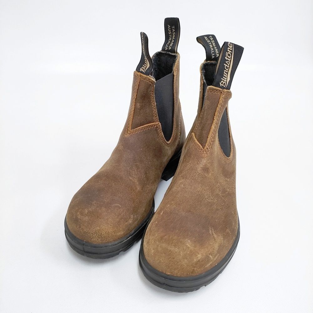 BLUNDSTONE ワックススウェード 定価29700円 サイズ3 BS1911420 サイドゴア ブーツ ブラウン レディース ブランドストーン【中古】5-1117T◎ BLUNDSTONE ワックススウェード 定価29700円 サイズ3 BS1911420