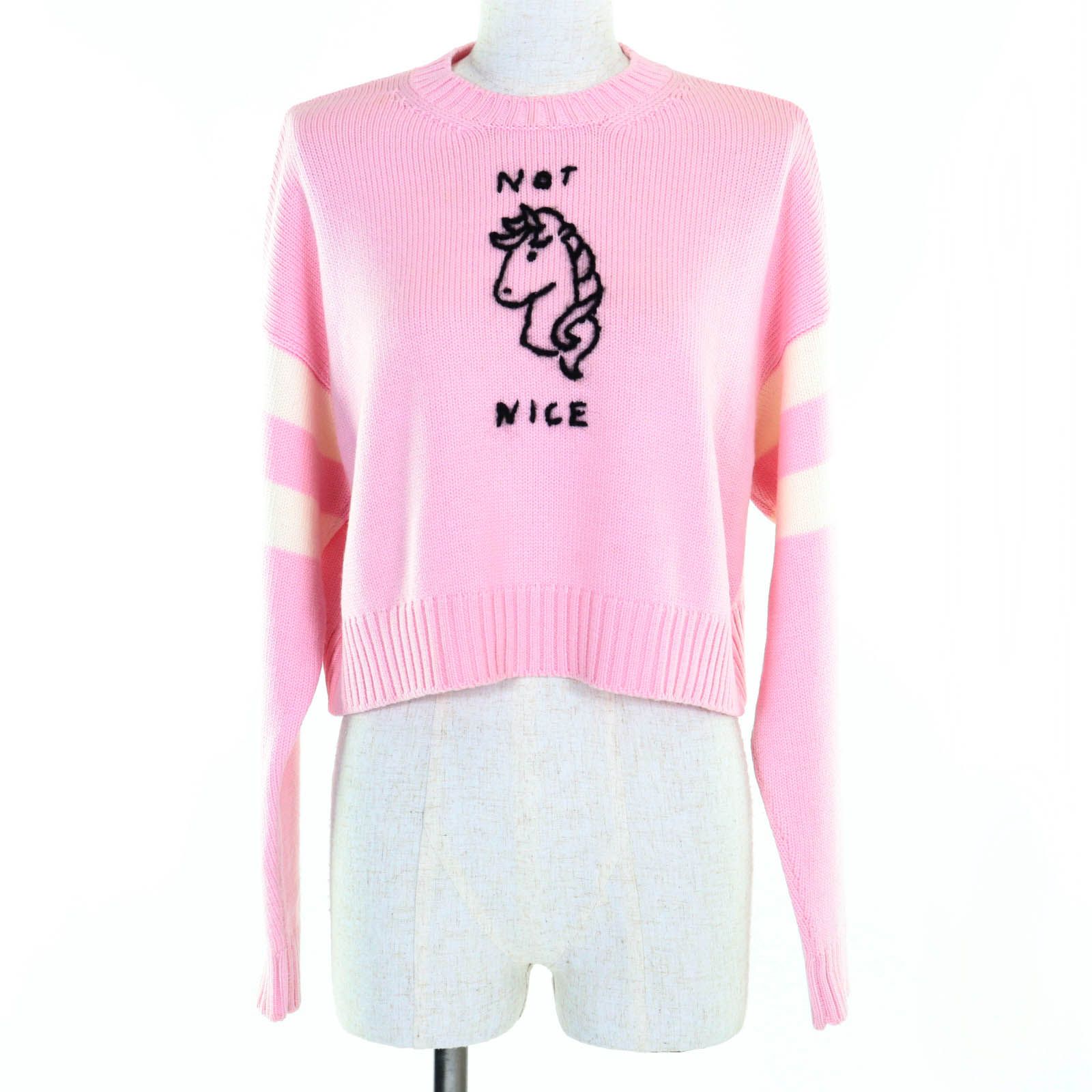 美品◇MIUMIU ミュウミュウ MML188 ウール100% ユニコーン クロップド