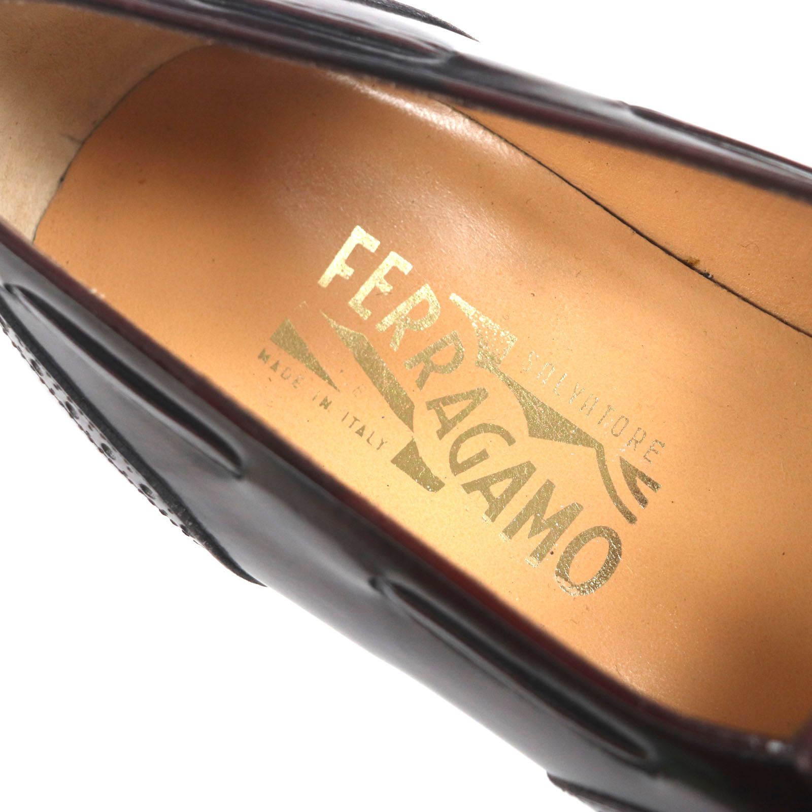 極美品▽Salvatore Ferragamo サルヴァトーレフェラガモ レザー