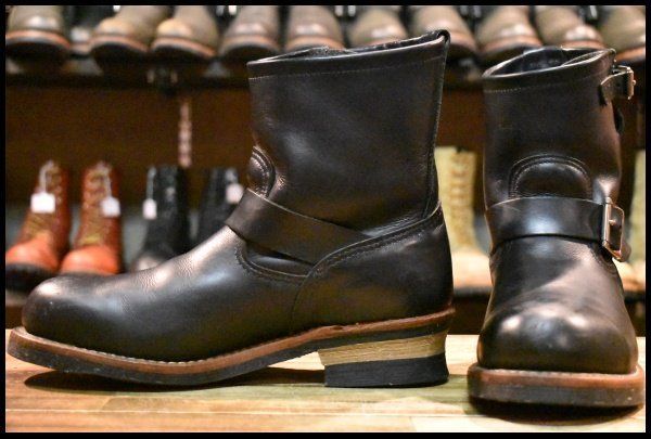 良品✨️ RED WING 2976 8D (26.5) エンジニアブーツ 黒 8D 良品 11年】レッドウィング 2976 ショート エンジニア 黒 ブラック