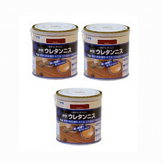 アサヒペン 水性ニス １００ＭＬ マホガニー 5缶セット アサヒペン - 水性ウレタンニス - ０．７Ｌ - ツヤ消しクリヤ 5缶セット【BT-45】  水性つや消しニス つや消しクリヤ 300ML【3個セット】 アサヒペン - 水性つや消しニス - ３００ＭＬ - つや消しクリヤ 【セット買い】アサヒペン 水性ウレタンニス 100ml マホガニー 5個セット