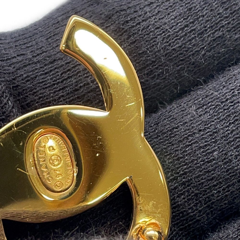 シャネル ブローチ ターンロック ココマーク ラインストーン 97P