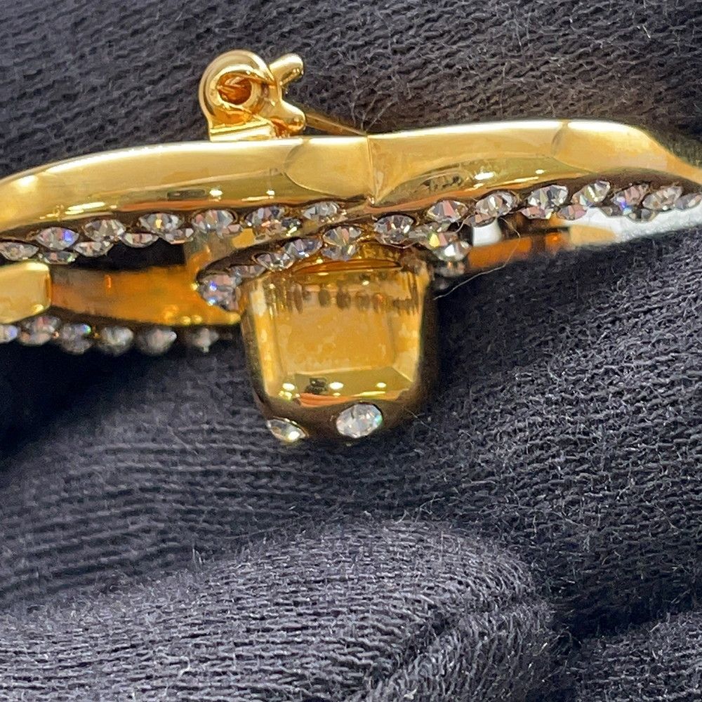 シャネル ブローチ ターンロック ココマーク ラインストーン 97P