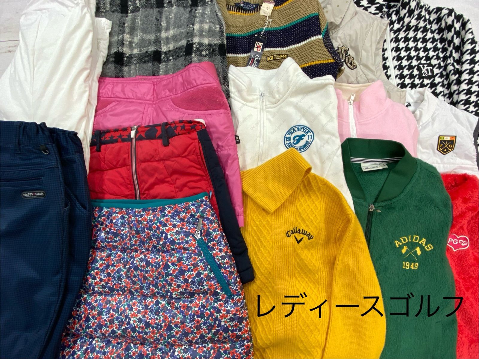 S 281 レディース ゴルフウェア おまとめ 15点 アウター トップス スカート パンツ