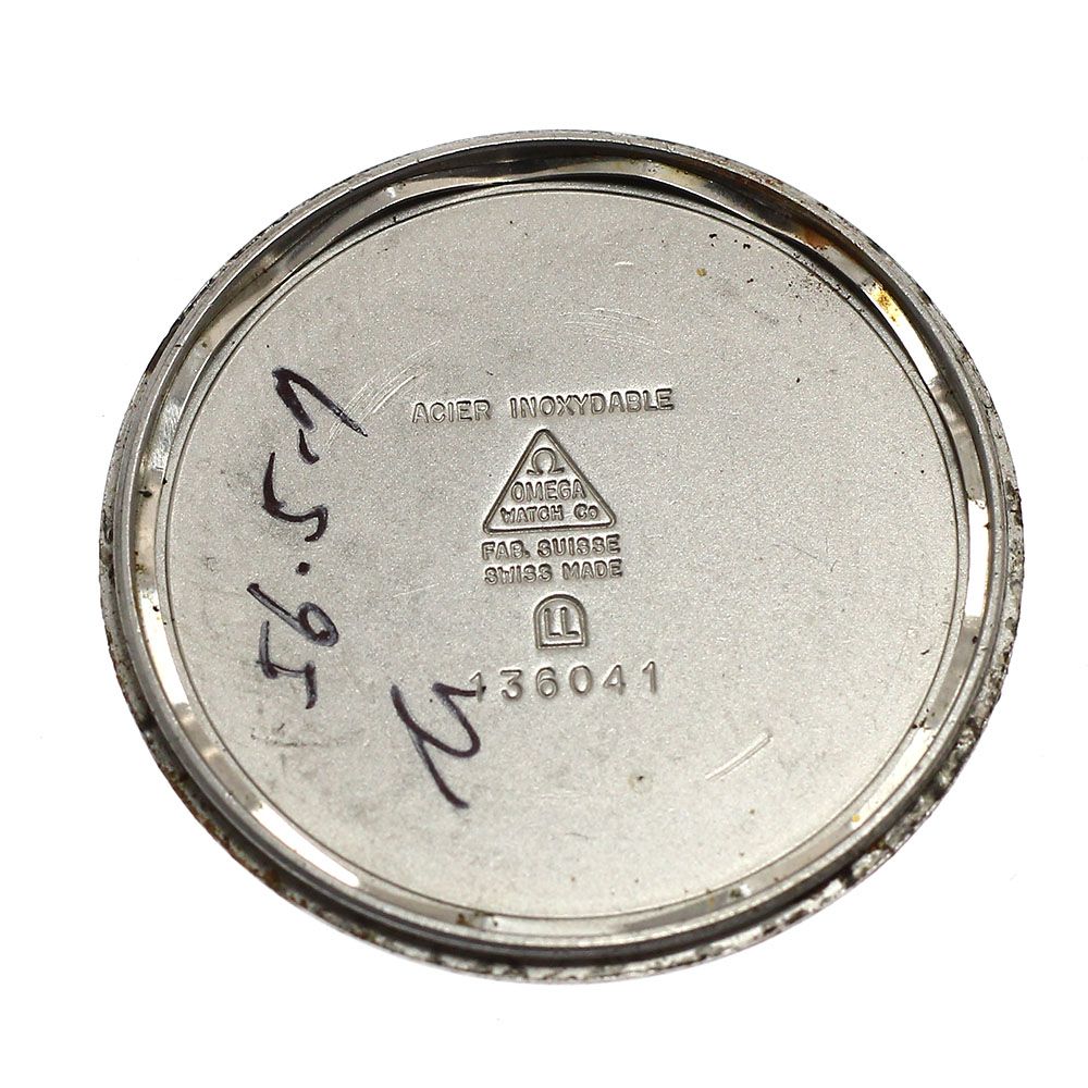  オメガ OMEGA 136 041 ジュネーブ デイト Cal 613 手巻き メンズ_916101 手巻き時計 腕時計(アナログ)