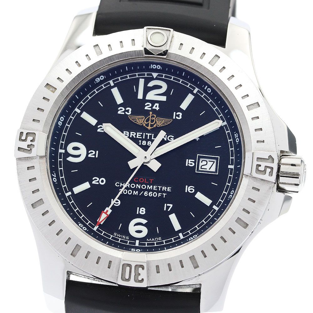 ブライトリング BREITLING A74388 コルト デイト クォーツ メンズ 箱・保証書付き_963097 ブライトリング BREITLING A74388 コルト デイト クォーツ メンズ良品