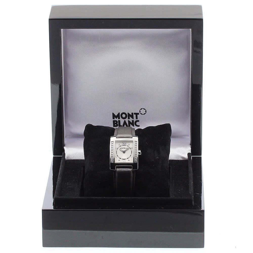 モンブラン 7047 プロファイル ダイヤベゼル クォーツ レディース 内 き_922290