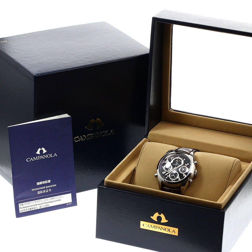 シチズン CITIZEN CTR 57 1091 6771 T 010768 カンパノラ グランドコンプリケーション トリプルカレンダー 黒橡 くろつるばみ クォーツ メンズ 箱 保証書付き_922465