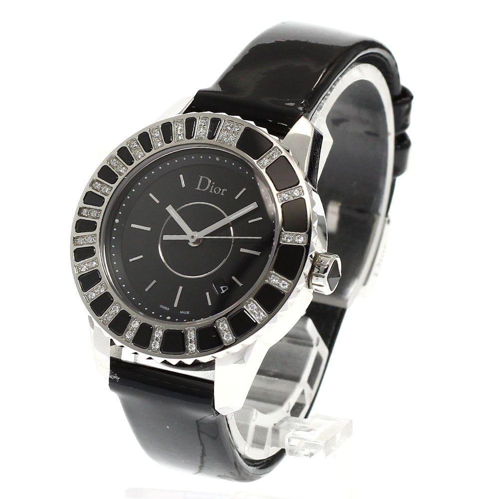 ディオール Dior -V クリスタル ダイヤ クォーツ レディース_922407