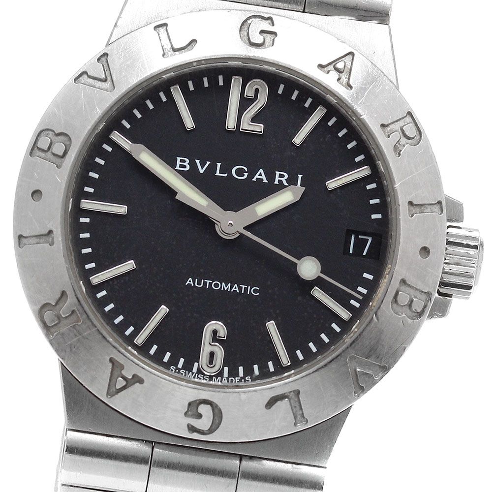 ブルガリ BVLGARI LCV29S ディアゴノ デイト 自動巻き レディース_916932
