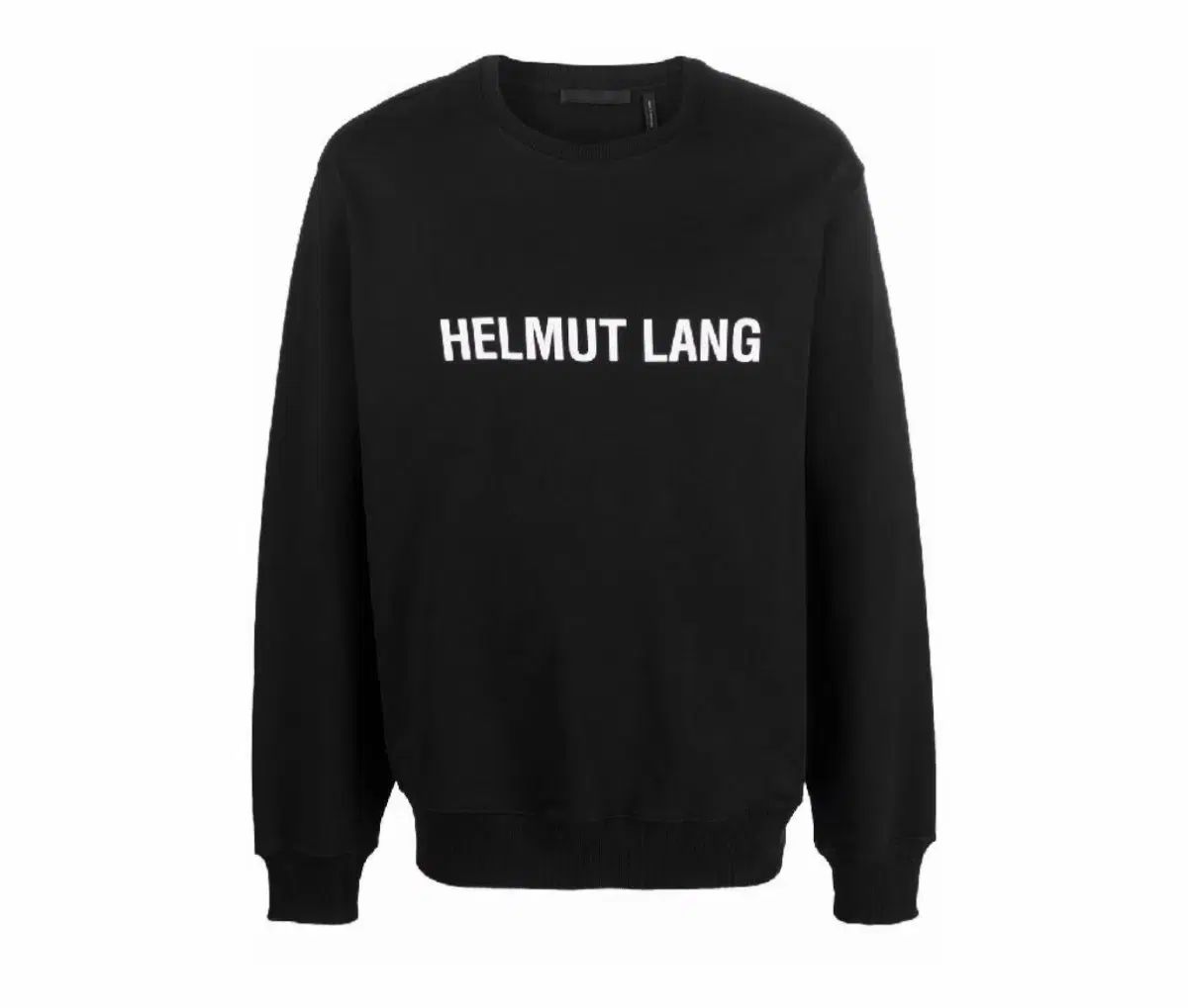 ヘルムート ラング ブラック ロゴ スウェット Tシャツ L