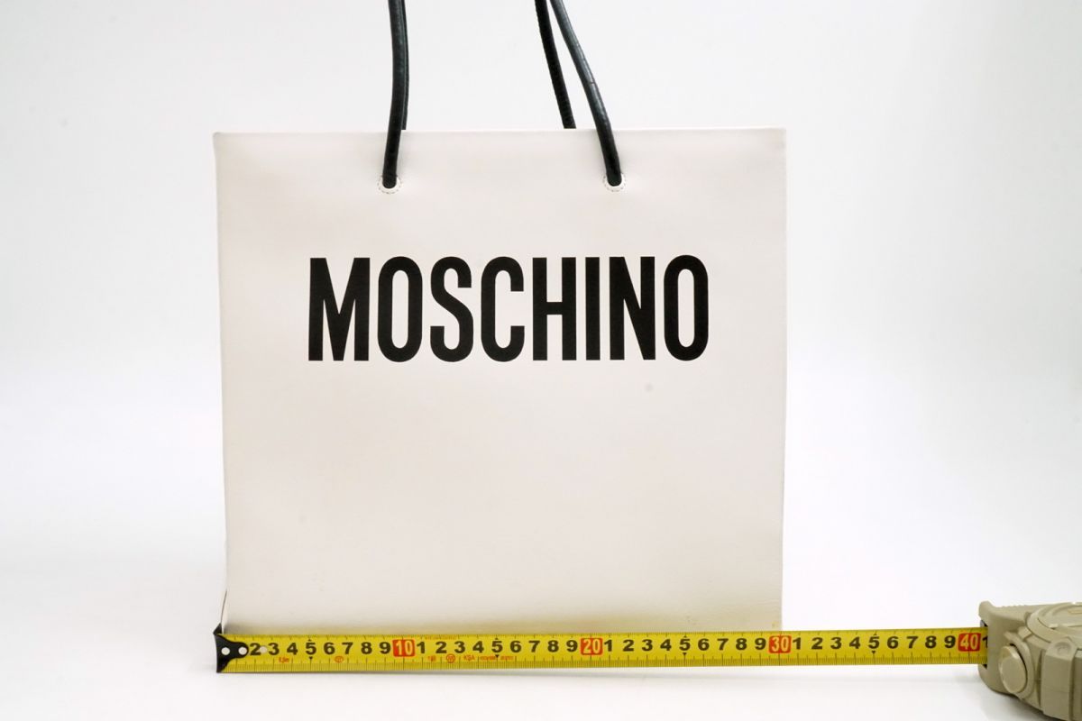 モスキーノ テディベア 2way ショルダー トートバッグ ホワイト