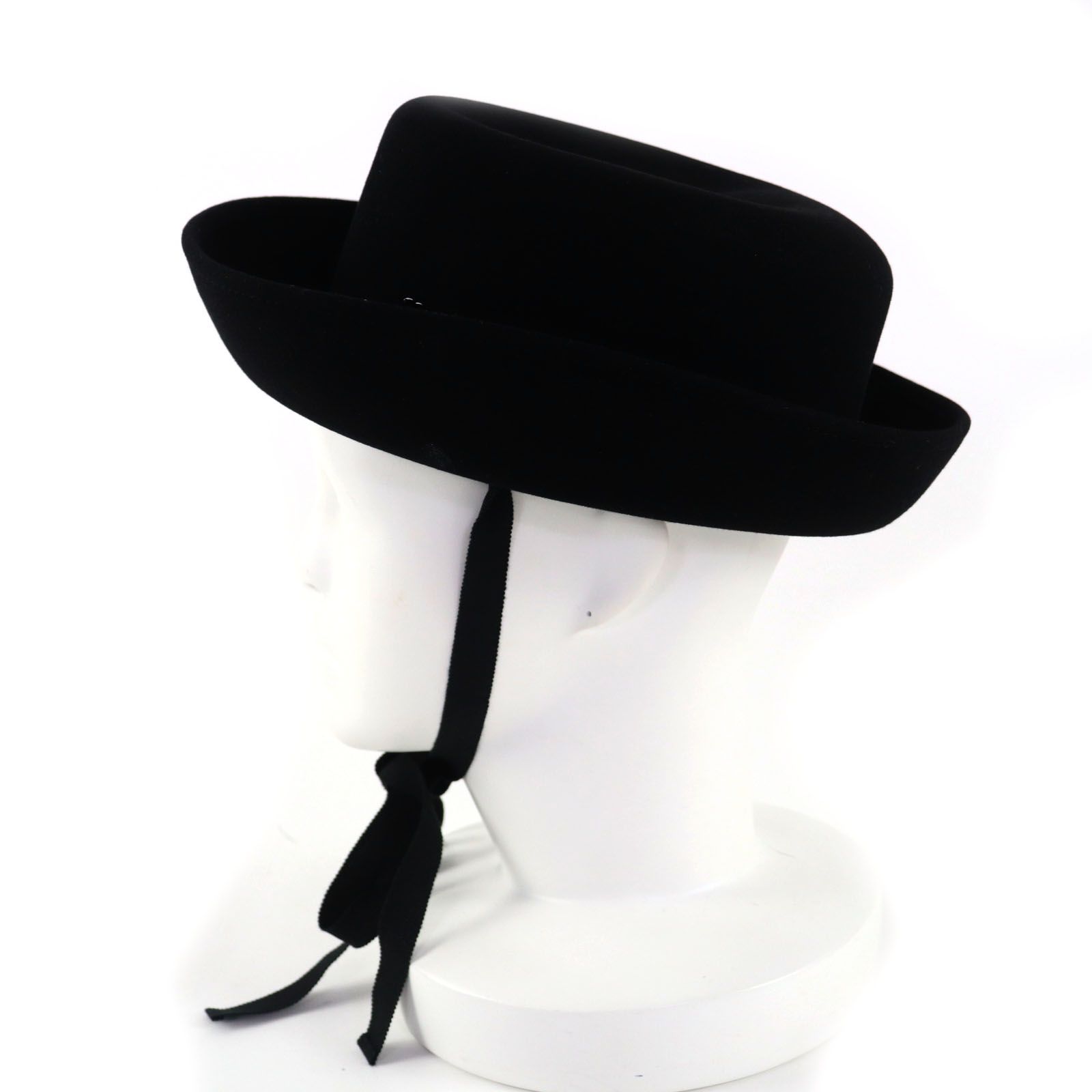 極美品◇CHANEL シャネル 20S ラビットヘアー ココマーク金具・リボン