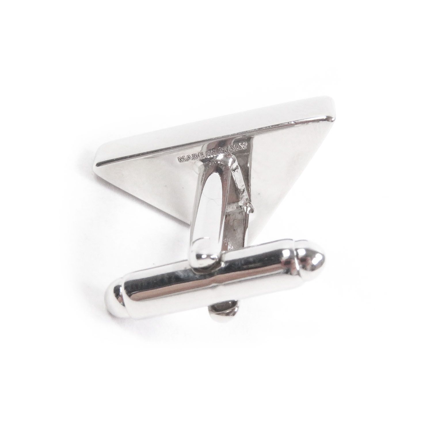 極美品□PRADA プラダ ラインストーン 三角ロゴ トライアングルロゴ