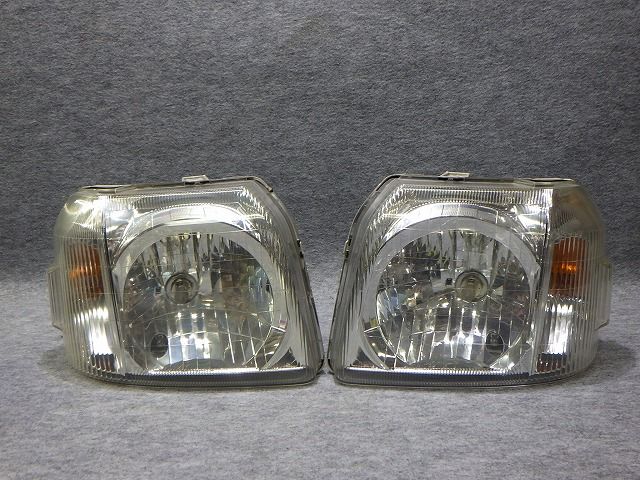 バモス ヘッドライト 左右 ハロゲン HM1/2 前期 レベ無し 100-22335