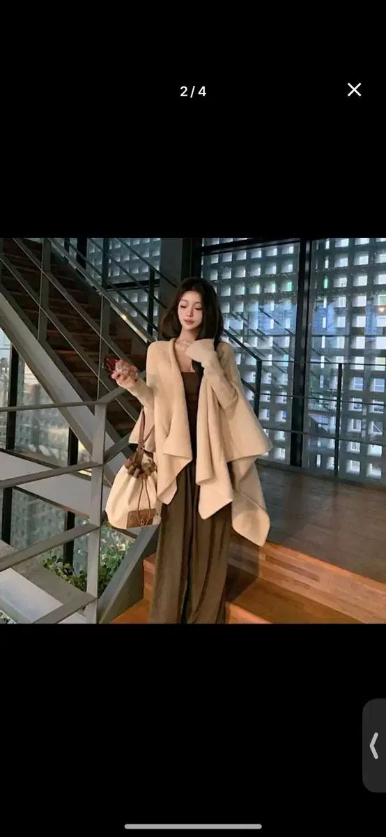 アカシアコージ ドレープショール カーディガン