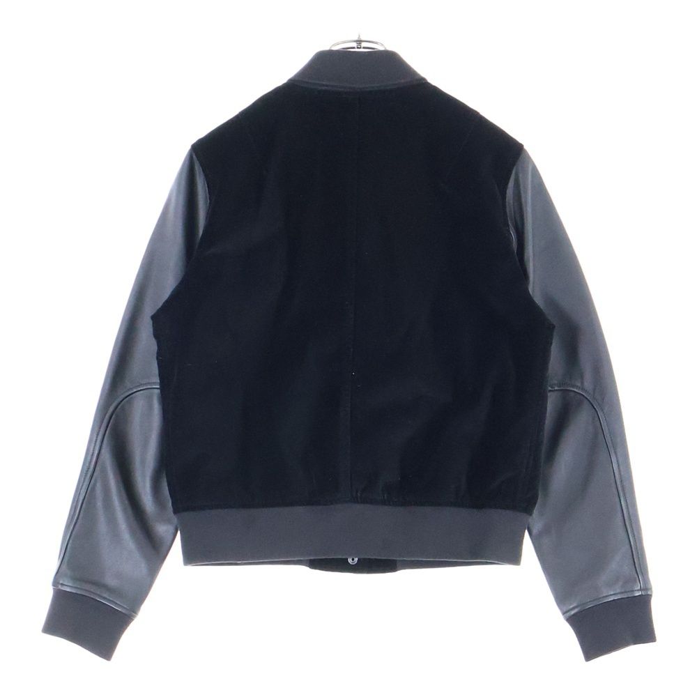 rag - bone ラグアンドボーン ラムレザースリーブ スタジアムジャンパー ブルゾン ブラック