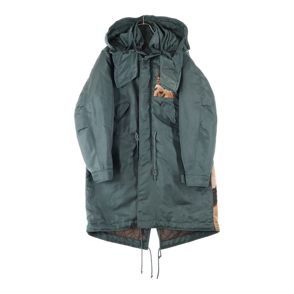 アンダーカバー 21 AW MARKUS AKESSON パネルアートプリント Peツイル モッズコート カーキ