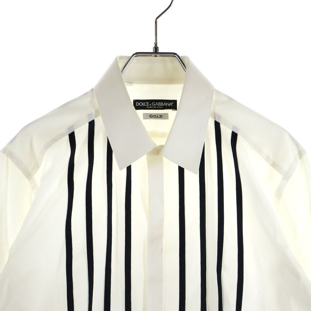 DOLCE & GABBANA (ドルチェアンドガッバーナ) ストライプ柄 長袖シャツ