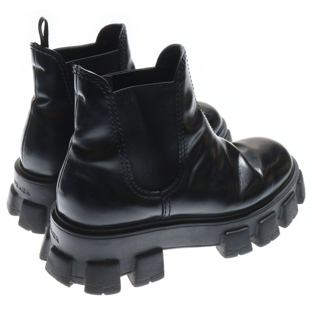 PRADA (プラダ) モノリス ブラッシュドレザー チェルシー サイドゴア