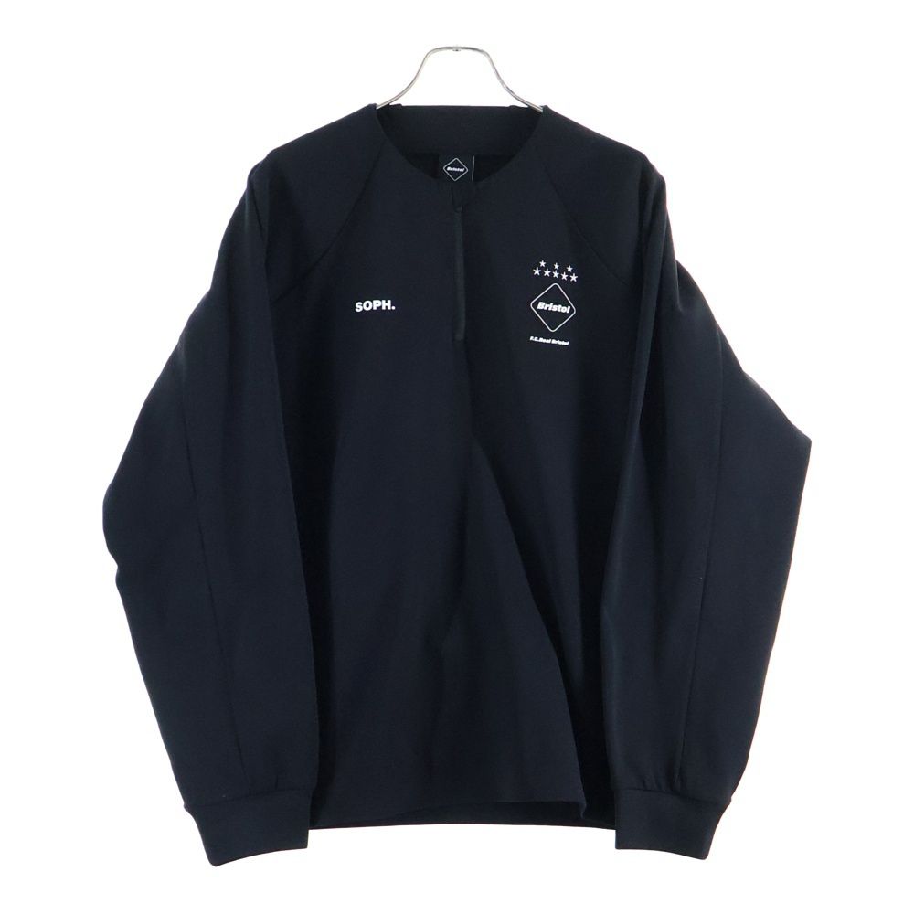 F C R B Real Bristol FCRB エフシーアールビー エフシー ルブリストル 25 SS PDK HALF ZIP TOP ピーディーケー ハーフ ジップ トップ カットソー ブラック 250032