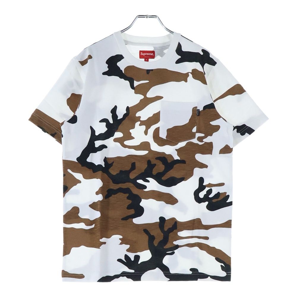Supreme / Tシャツ/L/コットン/KHK/カモフラ SUPREME (シュプリーム) 16AW Pocket Tee Camo カモフラ柄 1ポケット