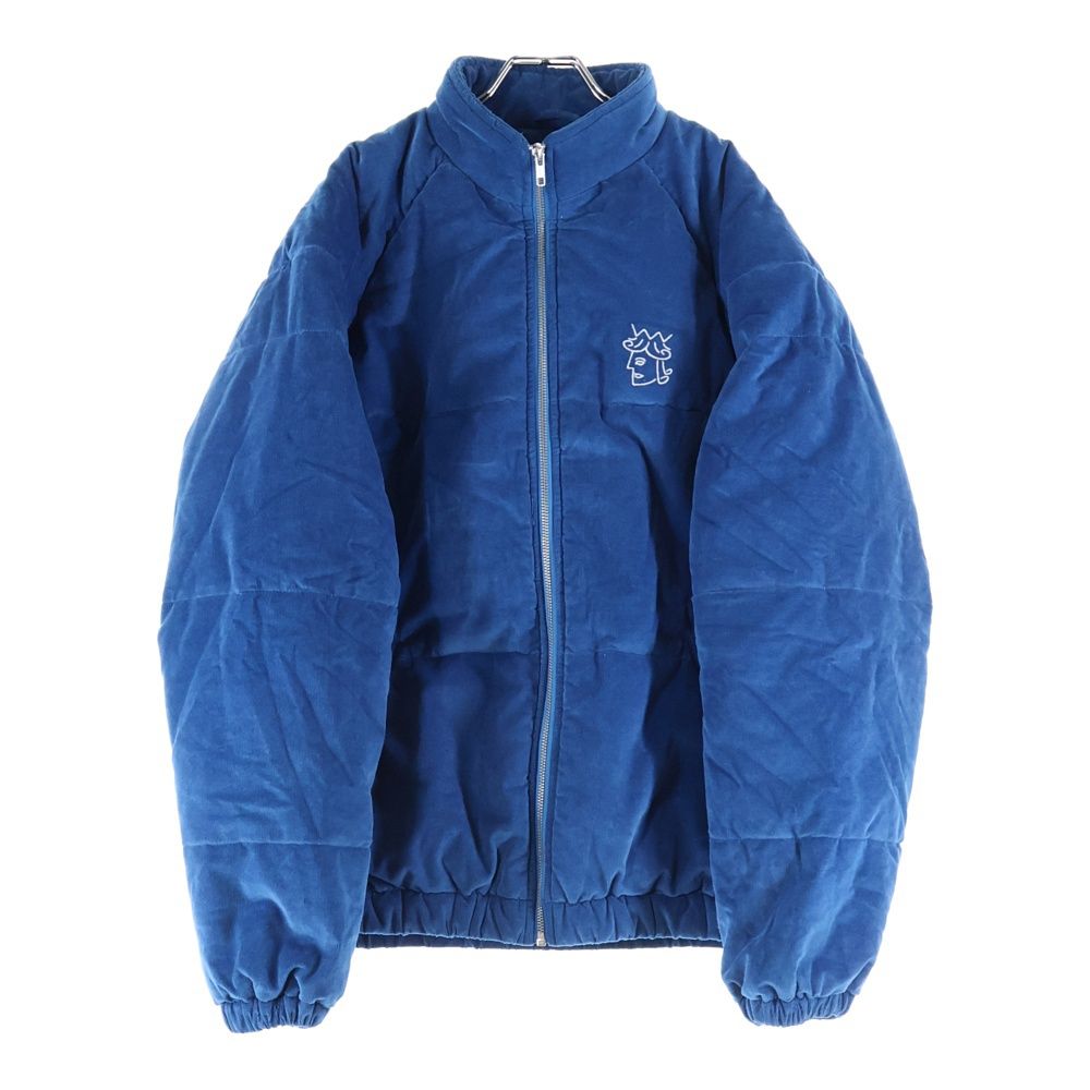 VICTORIA ヴィクトリア hong kong QUEENHEAD PUFFER JACKET コーデュロイ ダウンジャケット ブルー