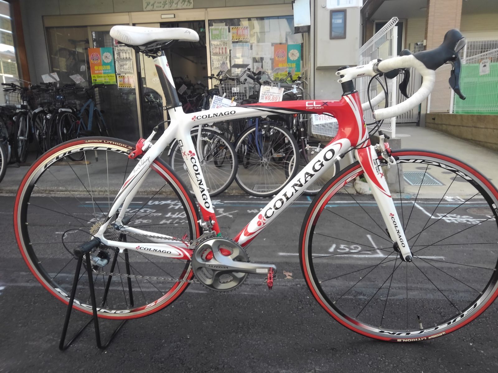 自転車３６５３ ロードバイク ２０１１年モデル COLNAGO CLX 2 0 ULTEGRA カーボンフレーム ７００ ２３C ２ 10段ギヤ フレームサイズ５４０㎜ 身長１７０位から 定価409500円