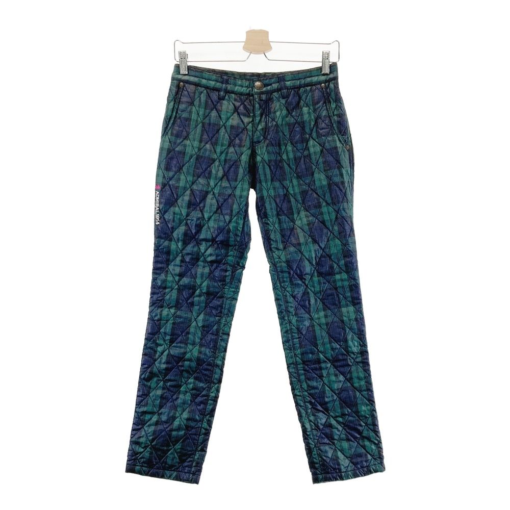 サイズ：M ADMIRAL アドミラル 中綿パンツ キルティング チェック柄