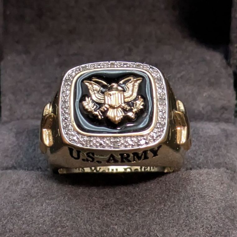 1976年 米国 Balfour社製 スターリングシルバー925 アーミーリング