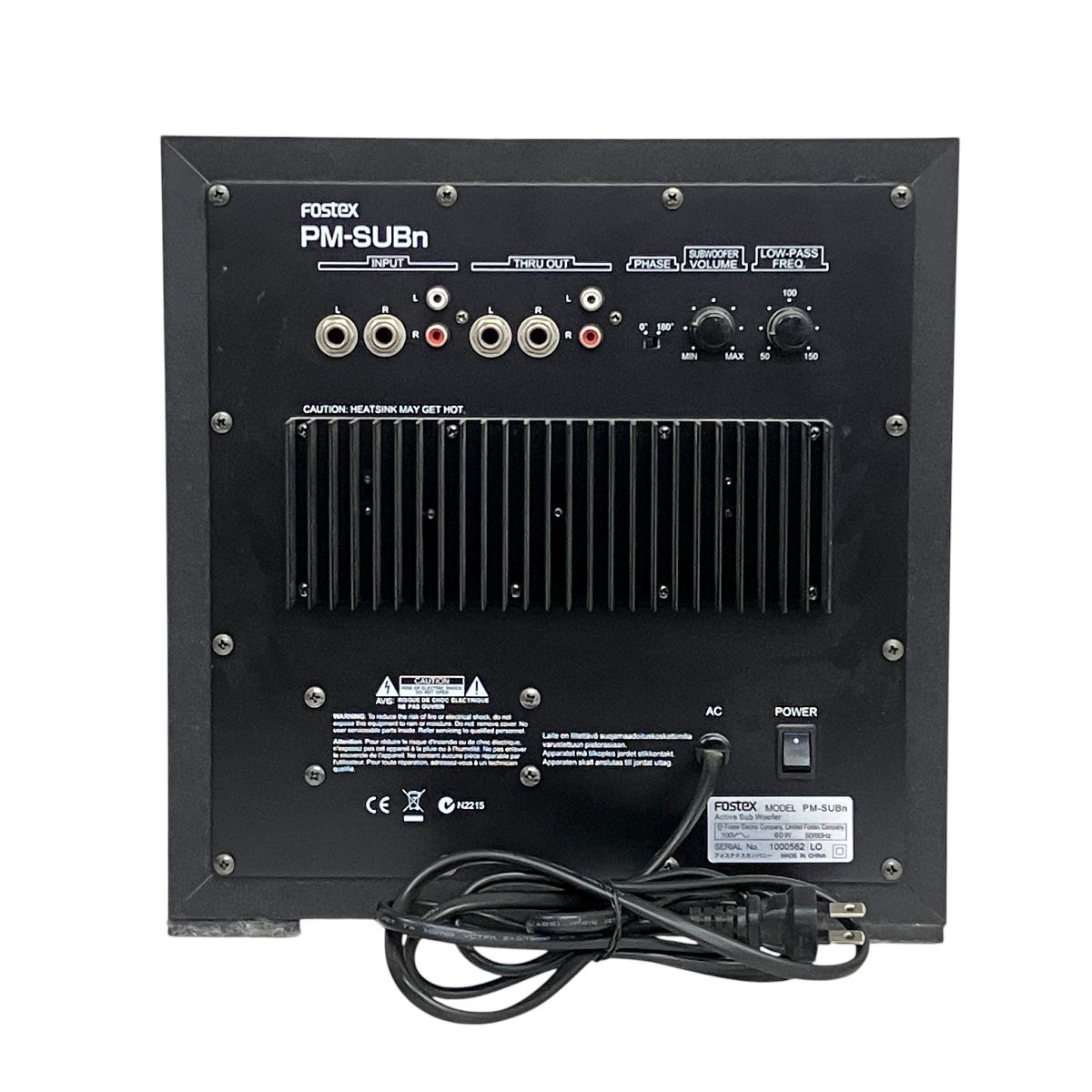  FOSTEX PM SUBn サブ ウーファー 音響機材 オーディオ機材 サブウーファー ウーファー サラウンド