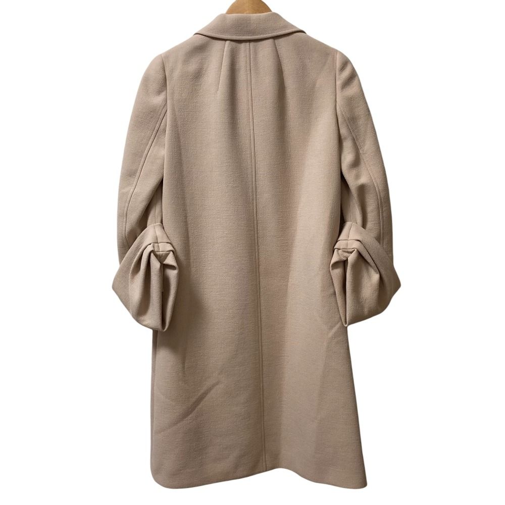 美品 PRADA プラダ スリーブデザイン バージンウール ロングコート