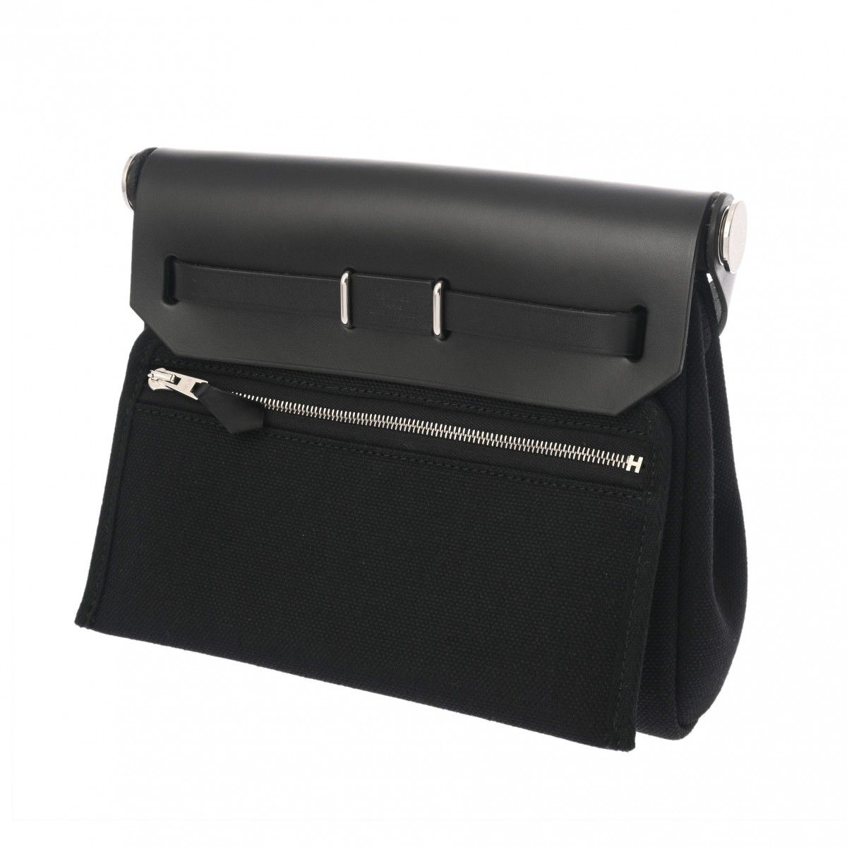 未使用 エルメス エールバッグ ジップ 20 ミニ 2WAY ブラック K刻印