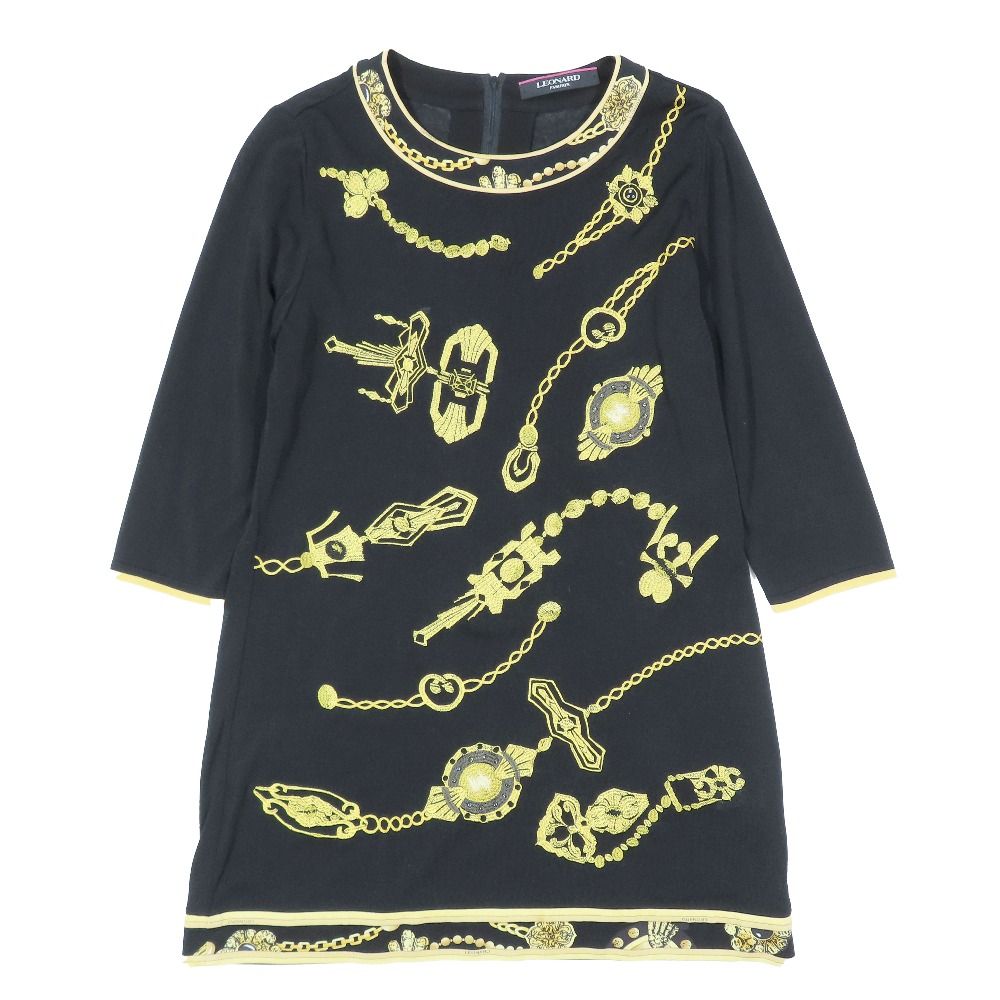 美品 LEONARD FASHION レオナール ミニワンピース チュニック