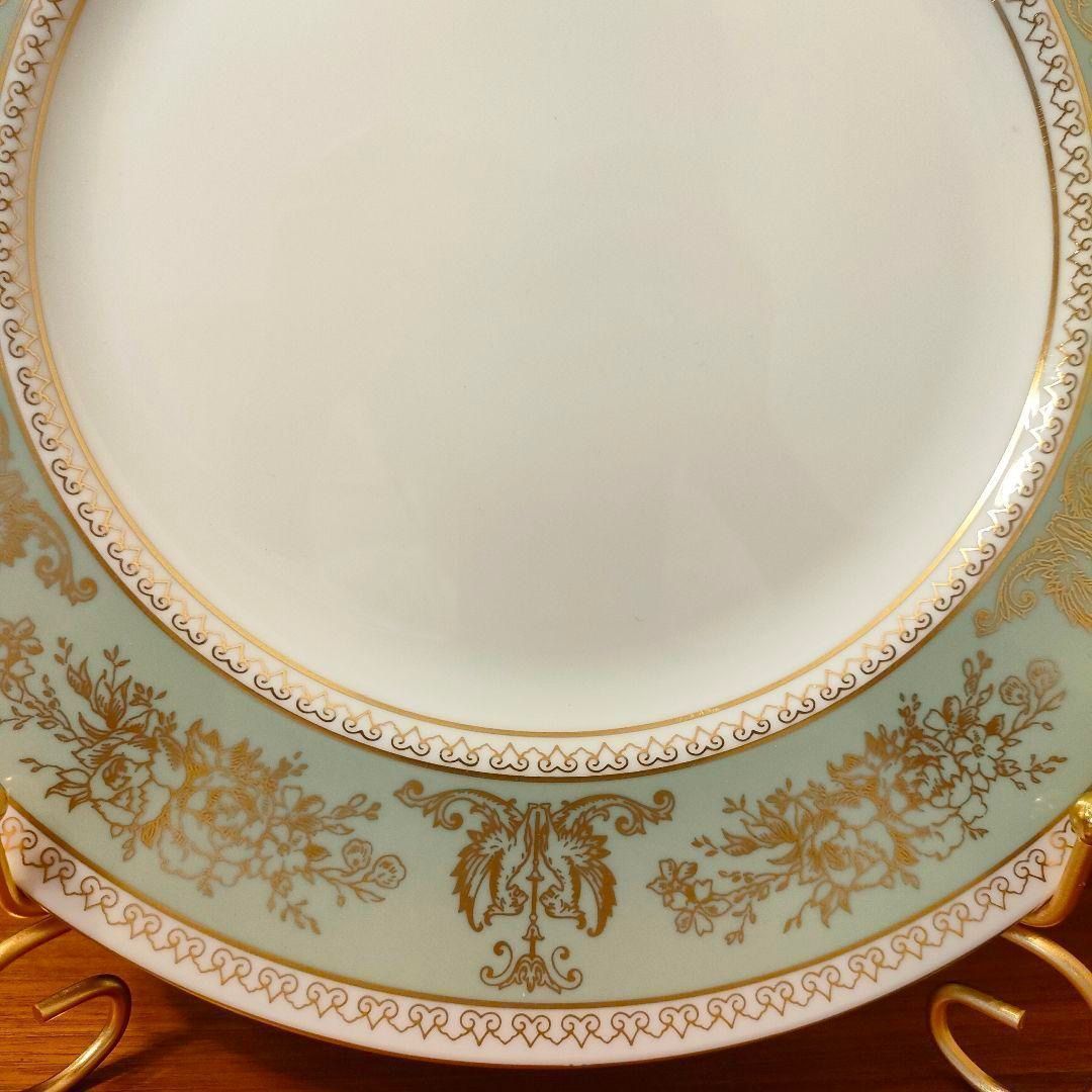 ウェッジウッド フロレンティーン ディナープレート セージグリーン 美