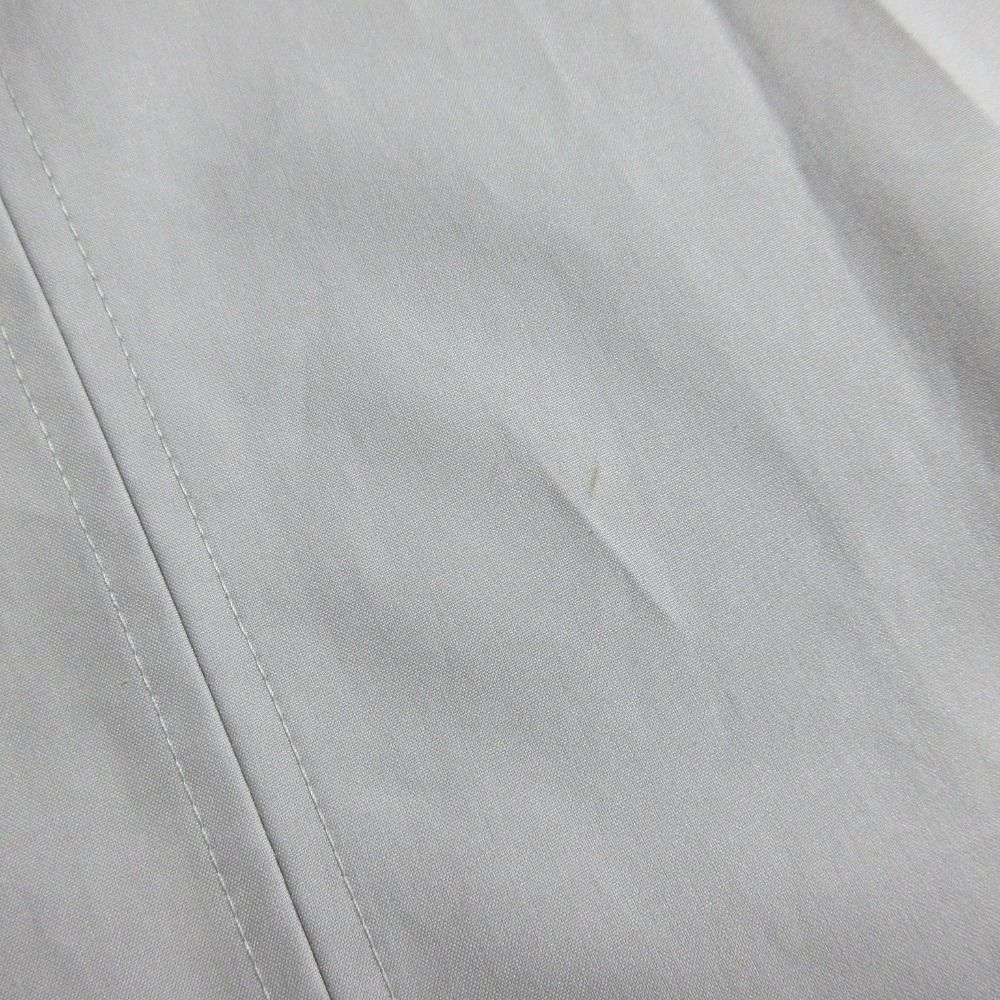 22 AW Drawer ドゥロワー コットンバックジップクルーネックブラウス 6521 299 1029 サイズ38 グレー レディース 古着 きちんと感 ミモレ丈